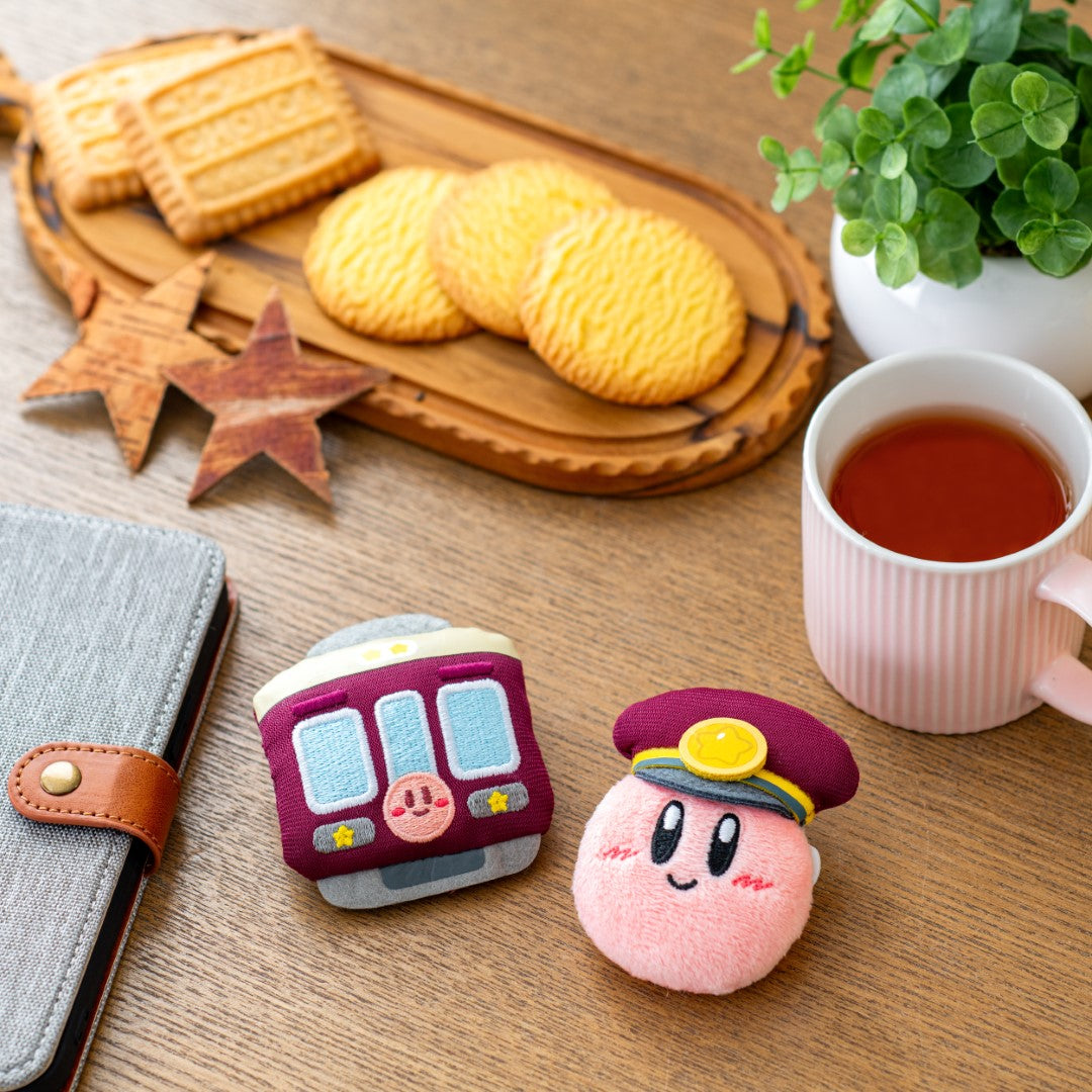 星のカービィ×阪急電車 ぬいぐるみバッジ