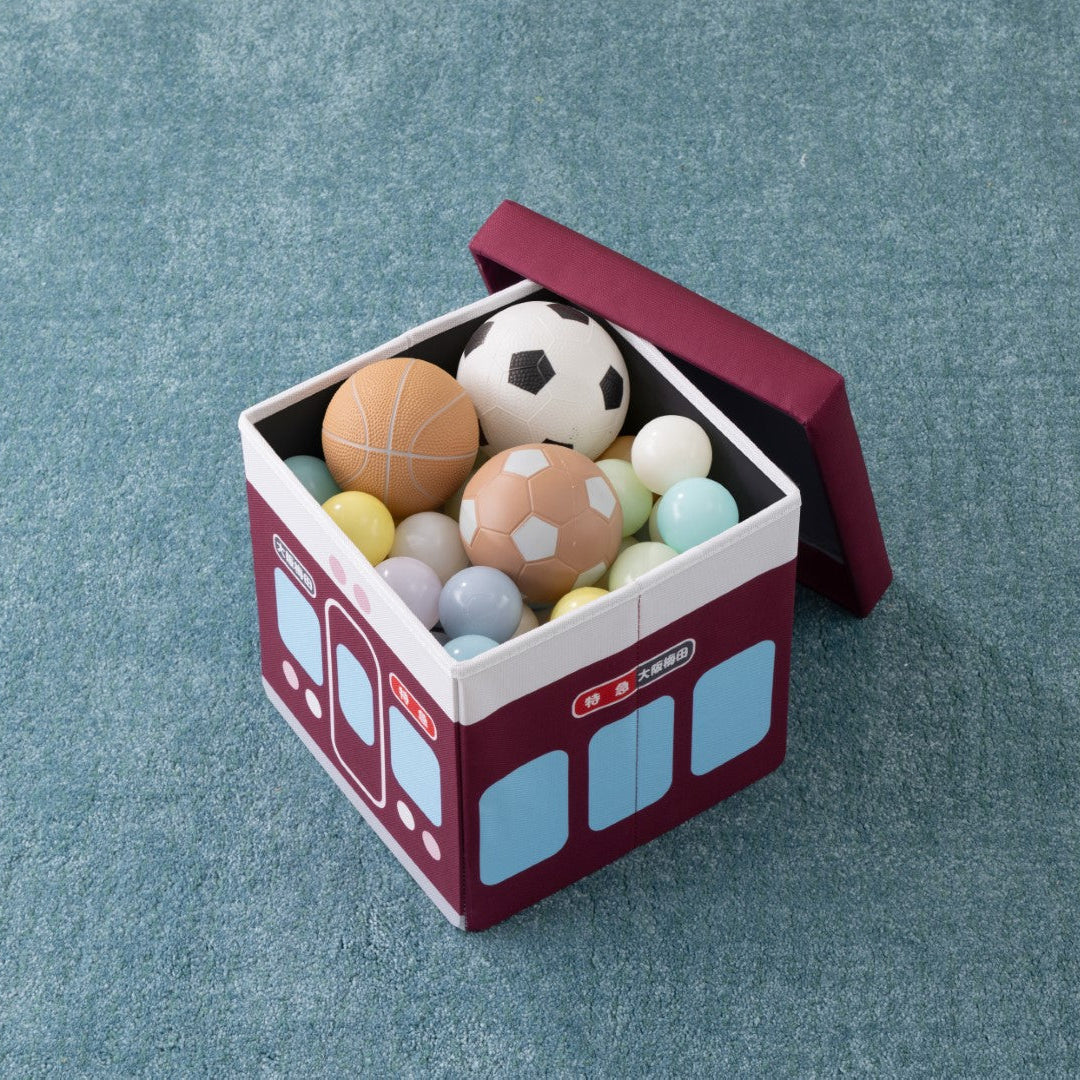 座れる折りたためる収納BOX