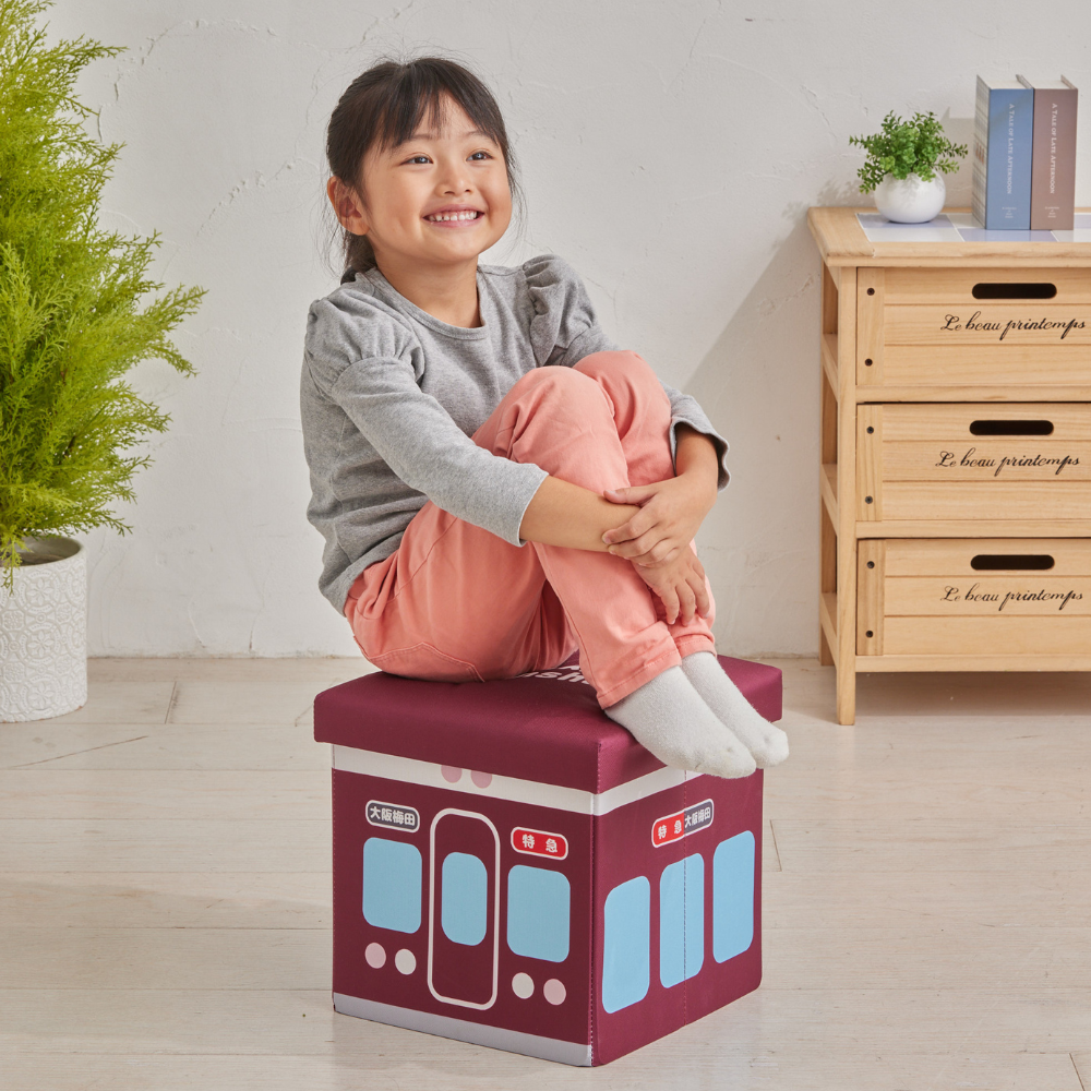 座れる折りたためる収納BOX