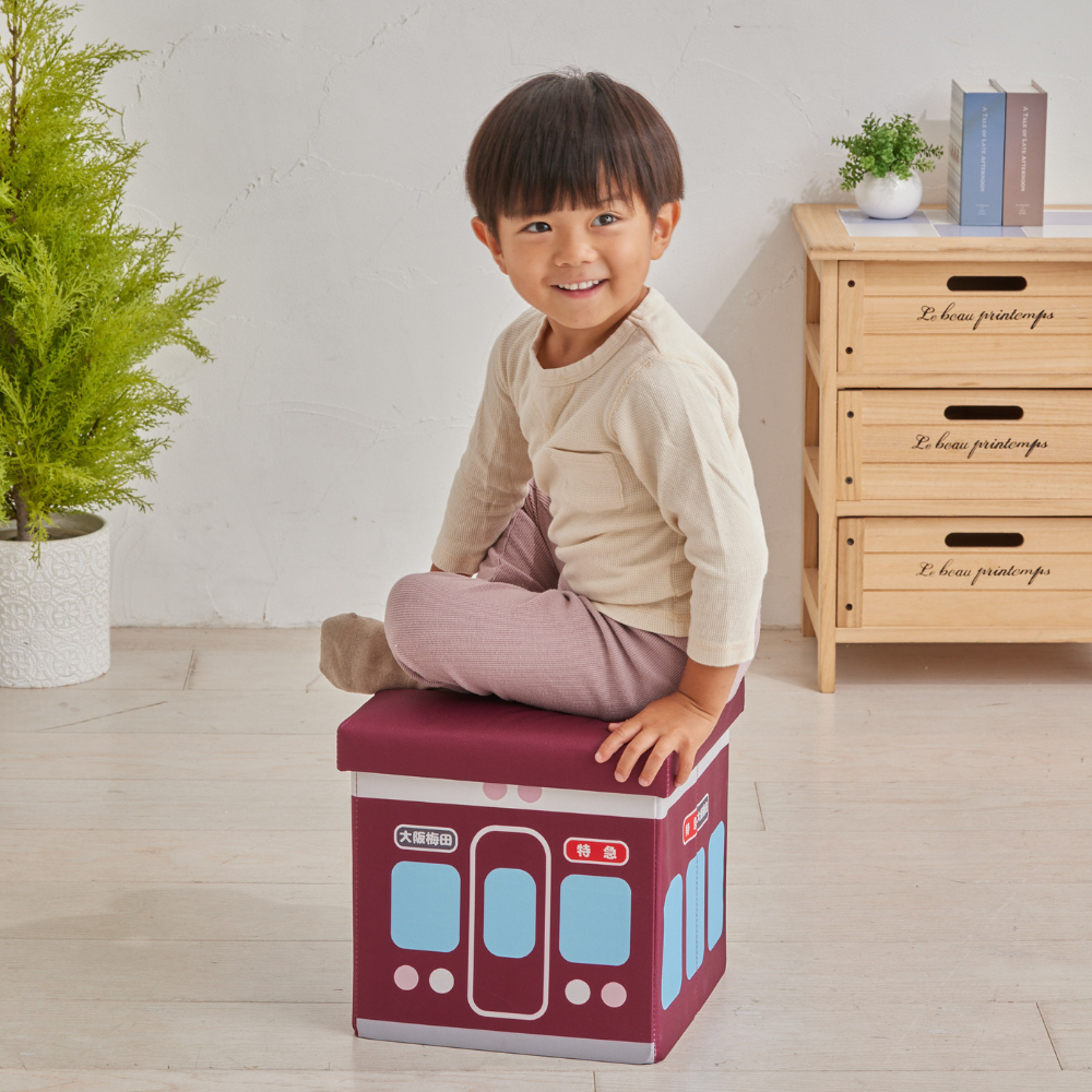 座れる折りたためる収納BOX