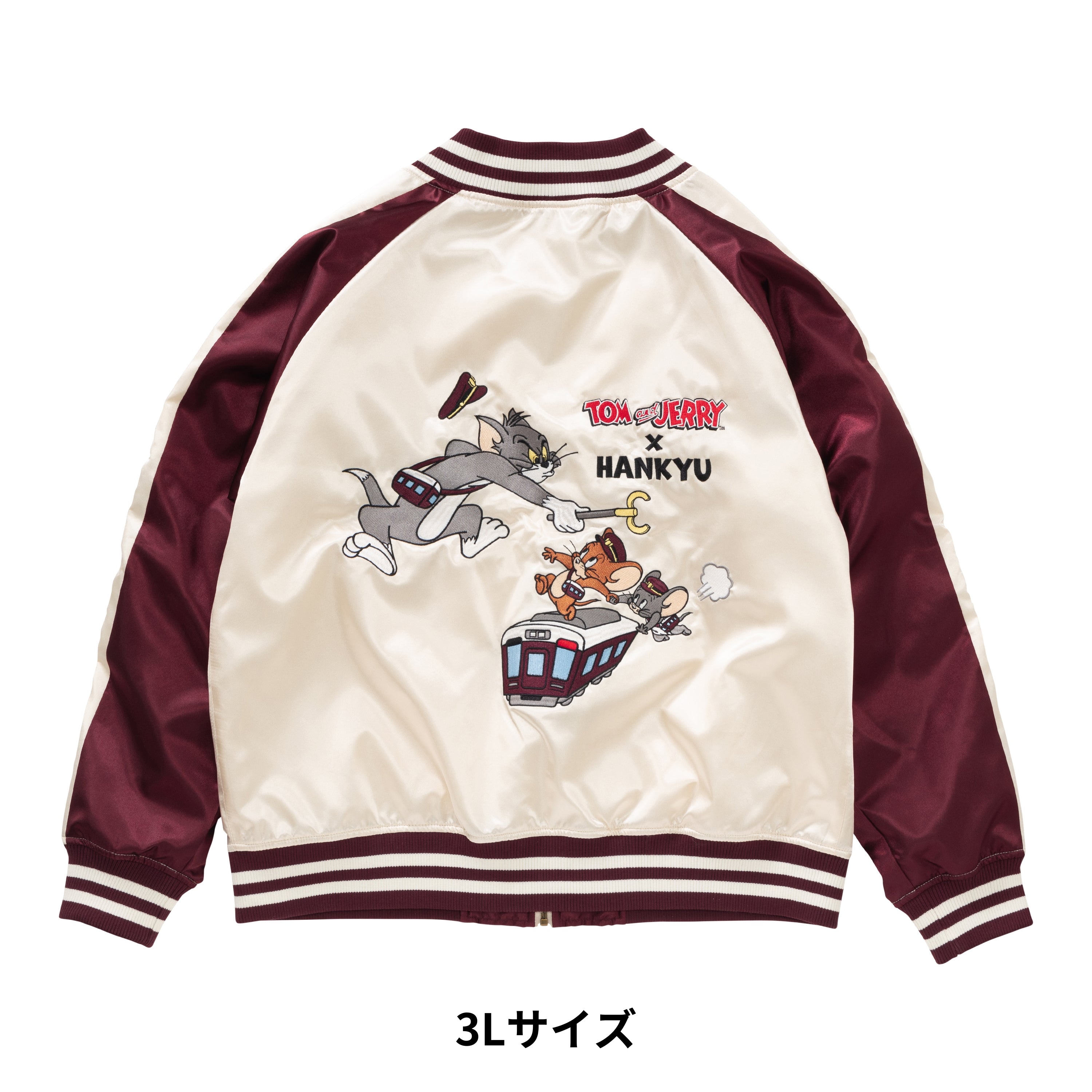 【キャンセル分再販売】トムとジェリー×阪急電車 スカジャン