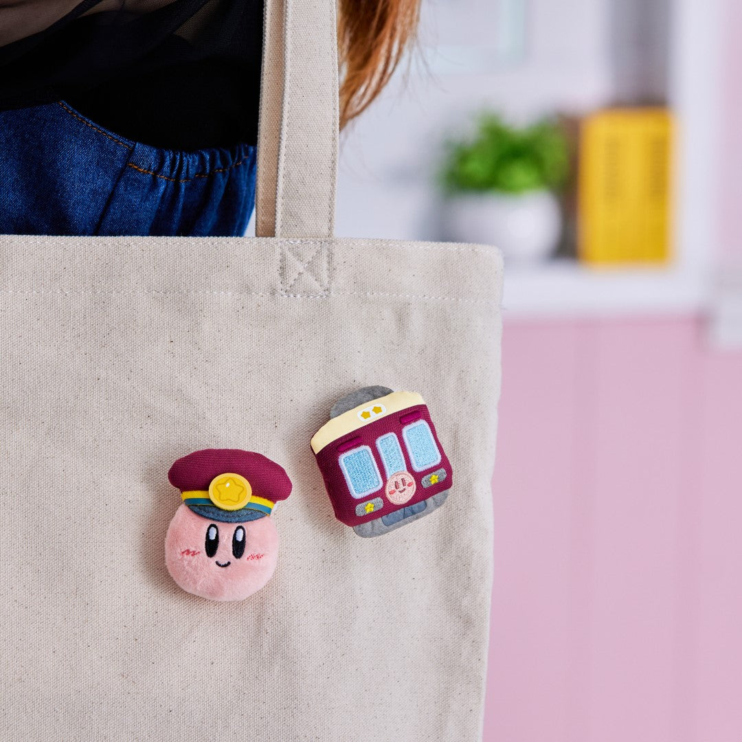 星のカービィ×阪急電車 ぬいぐるみバッジ