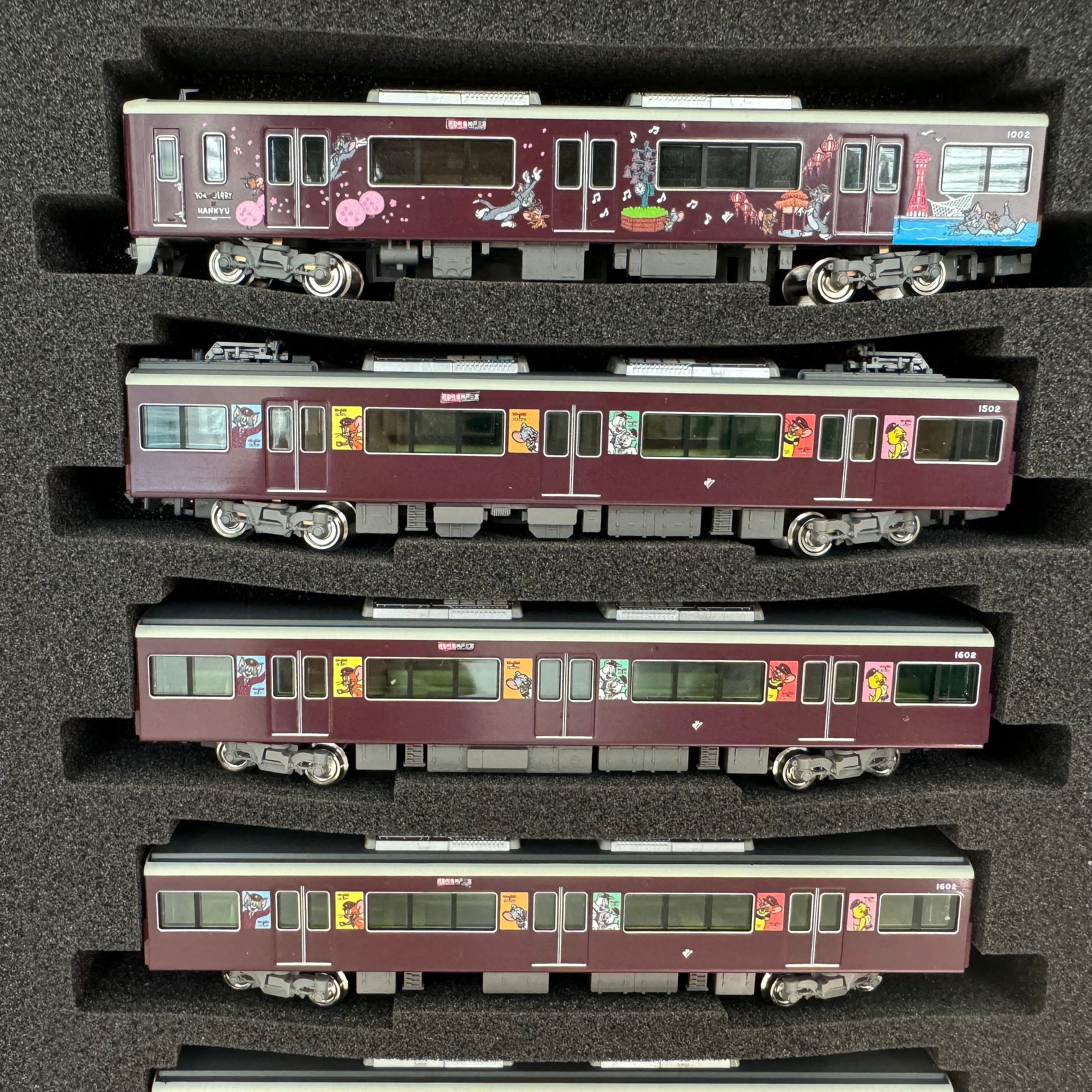 【キャンセル分再販売】【特典つき】鉄道模型阪急1000系(神戸線・トムとジェリー号)8両編成セット(動力付き)