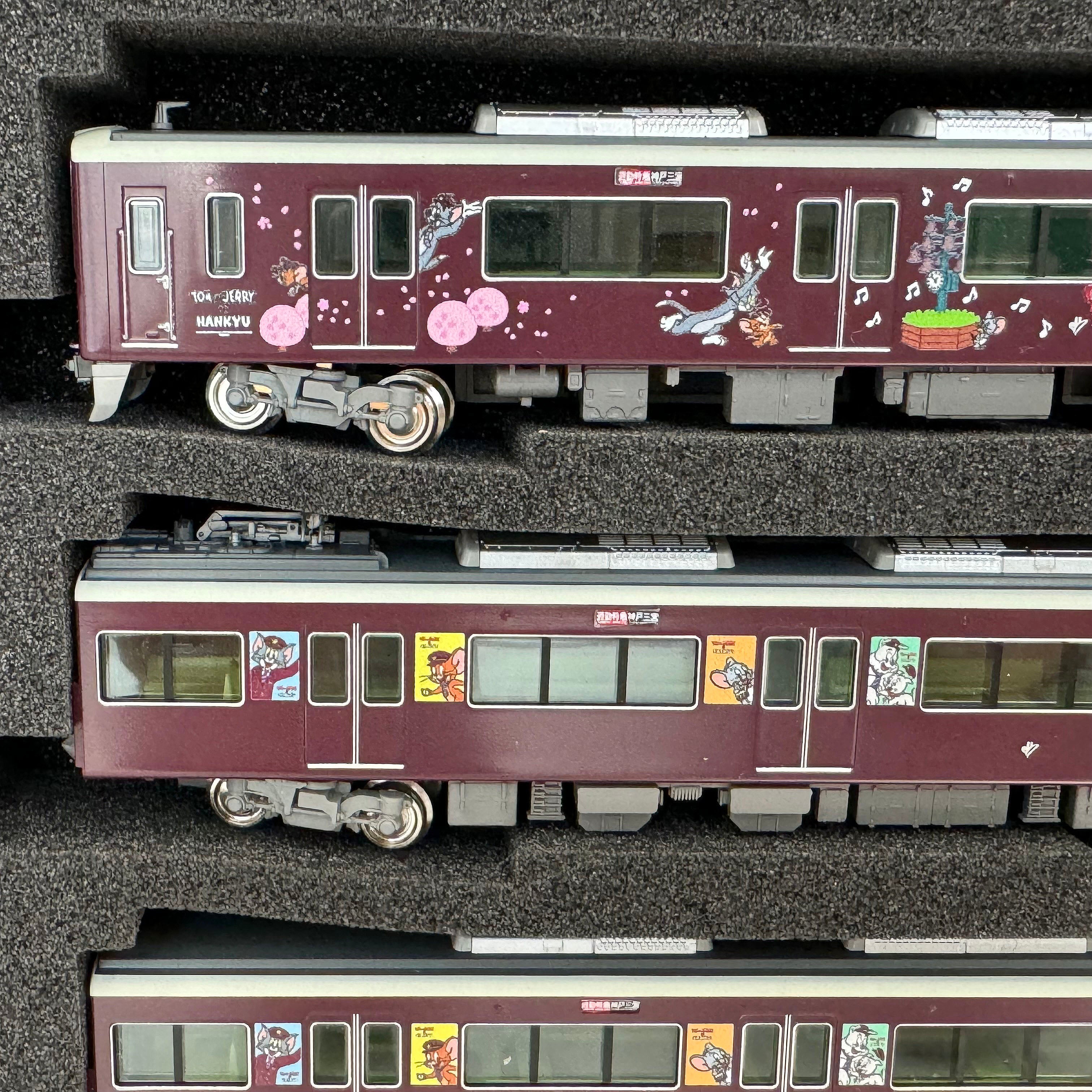 【キャンセル分再販売】【特典つき】鉄道模型阪急1000系(神戸線・トムとジェリー号)8両編成セット(動力付き)