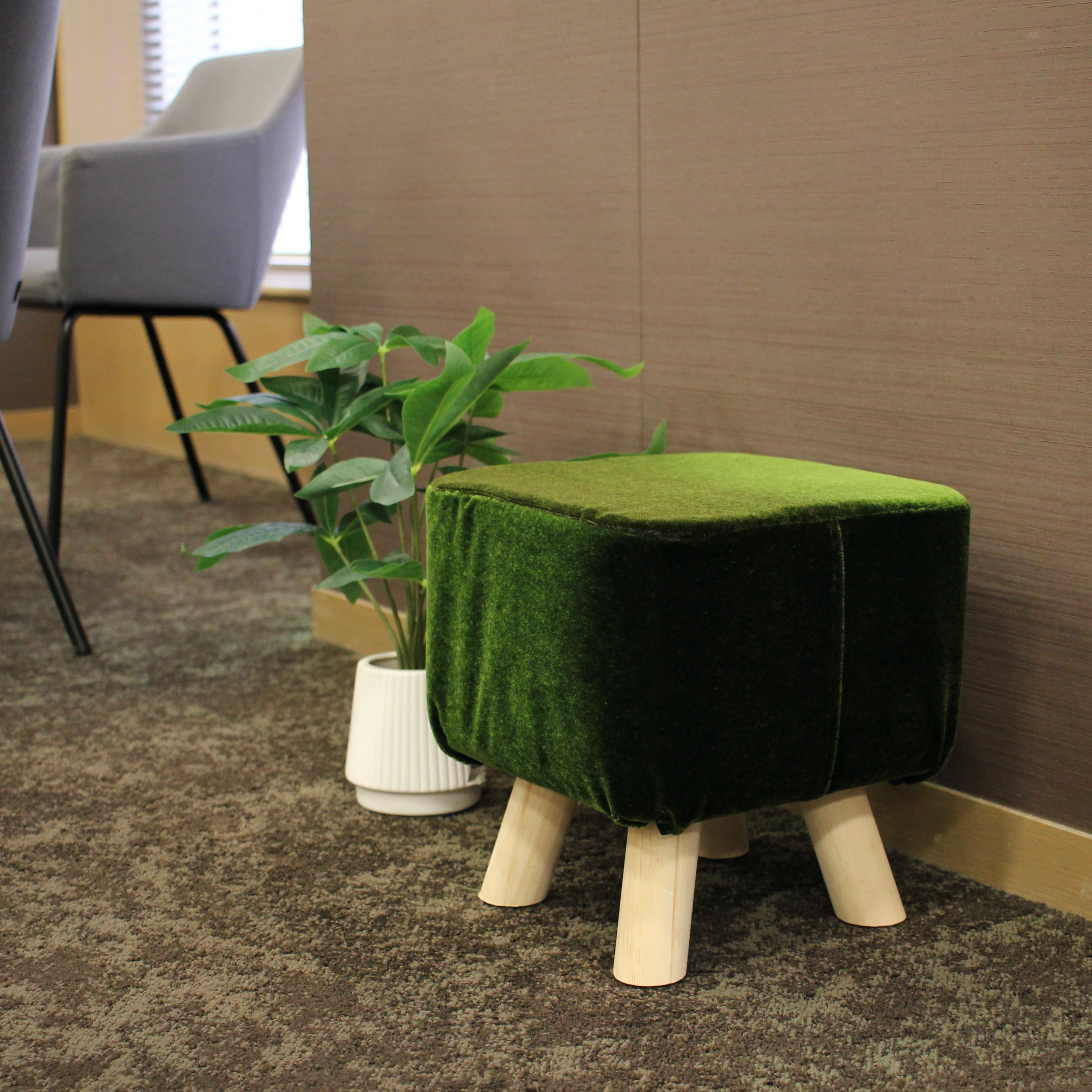 【阪急ソラエル応援】阪急電車シート生地スツール(予約商品)