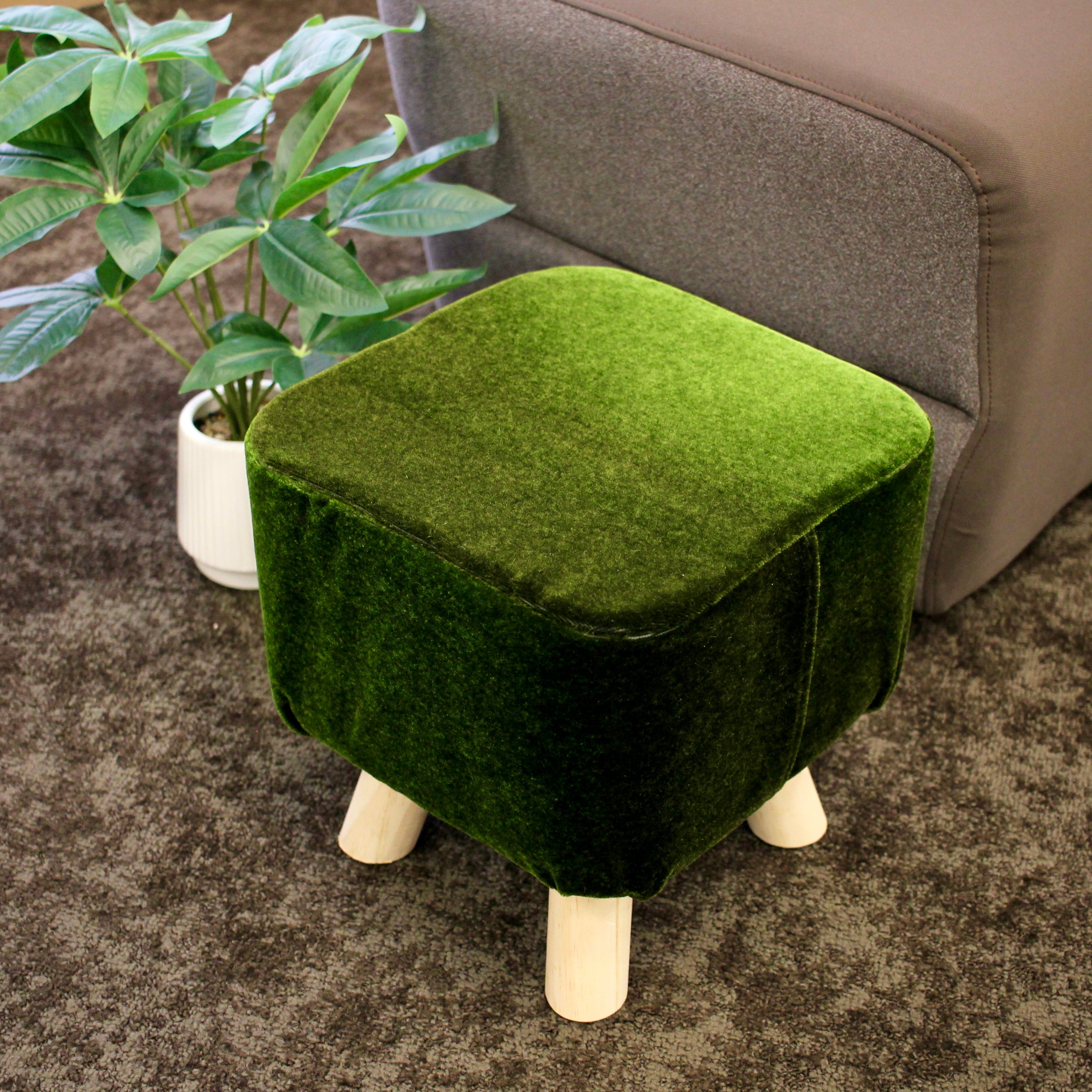 【阪急ソラエル応援】阪急電車シート生地スツール(予約商品)