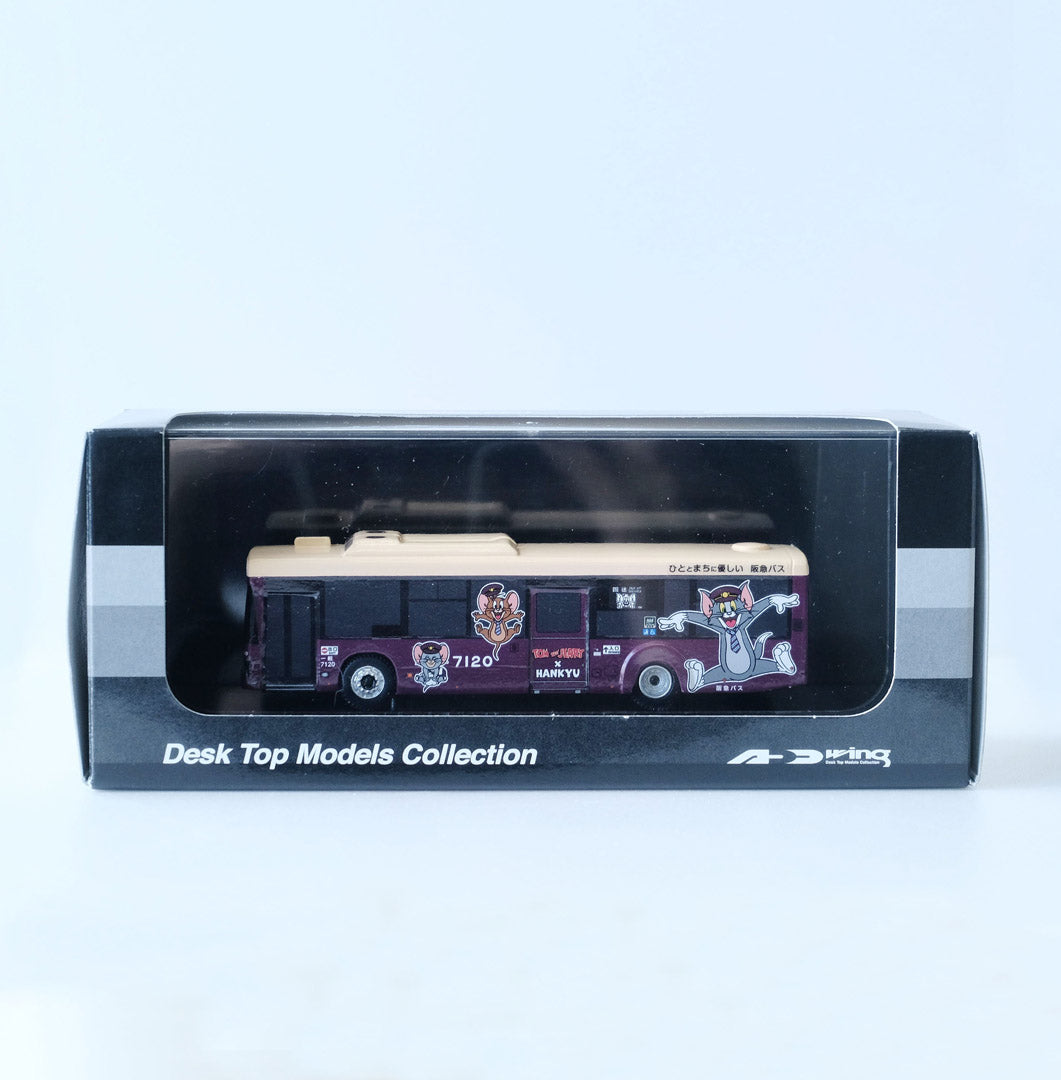 【再販売】「トムとジェリー×阪急電車」コラボラッピングバス1/80ディスプレイモデル 7120号車(伊丹)