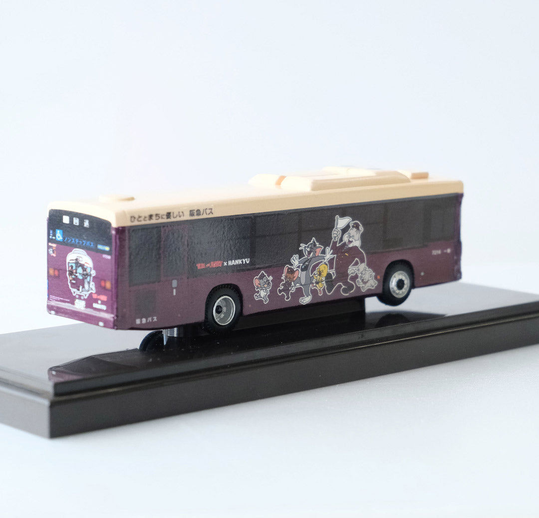 【再販売】「トムとジェリー×阪急電車」コラボラッピングバス1/80ディスプレイモデル 7214号車(千里)