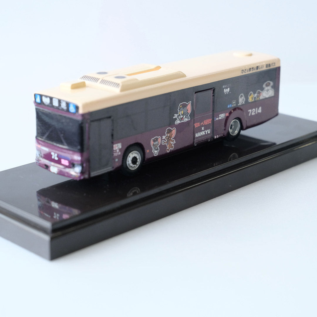 【再販売】「トムとジェリー×阪急電車」コラボラッピングバス1/80ディスプレイモデル 7214号車(千里)