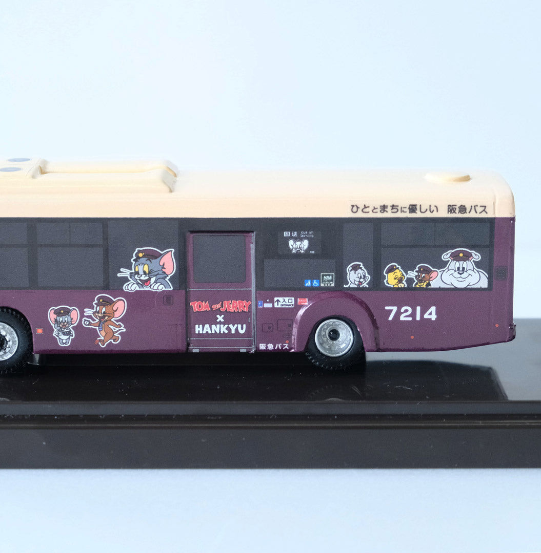 【再販売】「トムとジェリー×阪急電車」コラボラッピングバス1/80ディスプレイモデル 7214号車(千里)