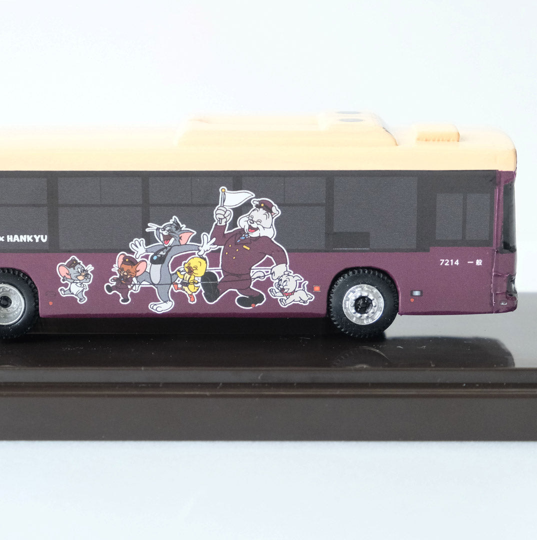 【再販売】「トムとジェリー×阪急電車」コラボラッピングバス1/80ディスプレイモデル 7214号車(千里)