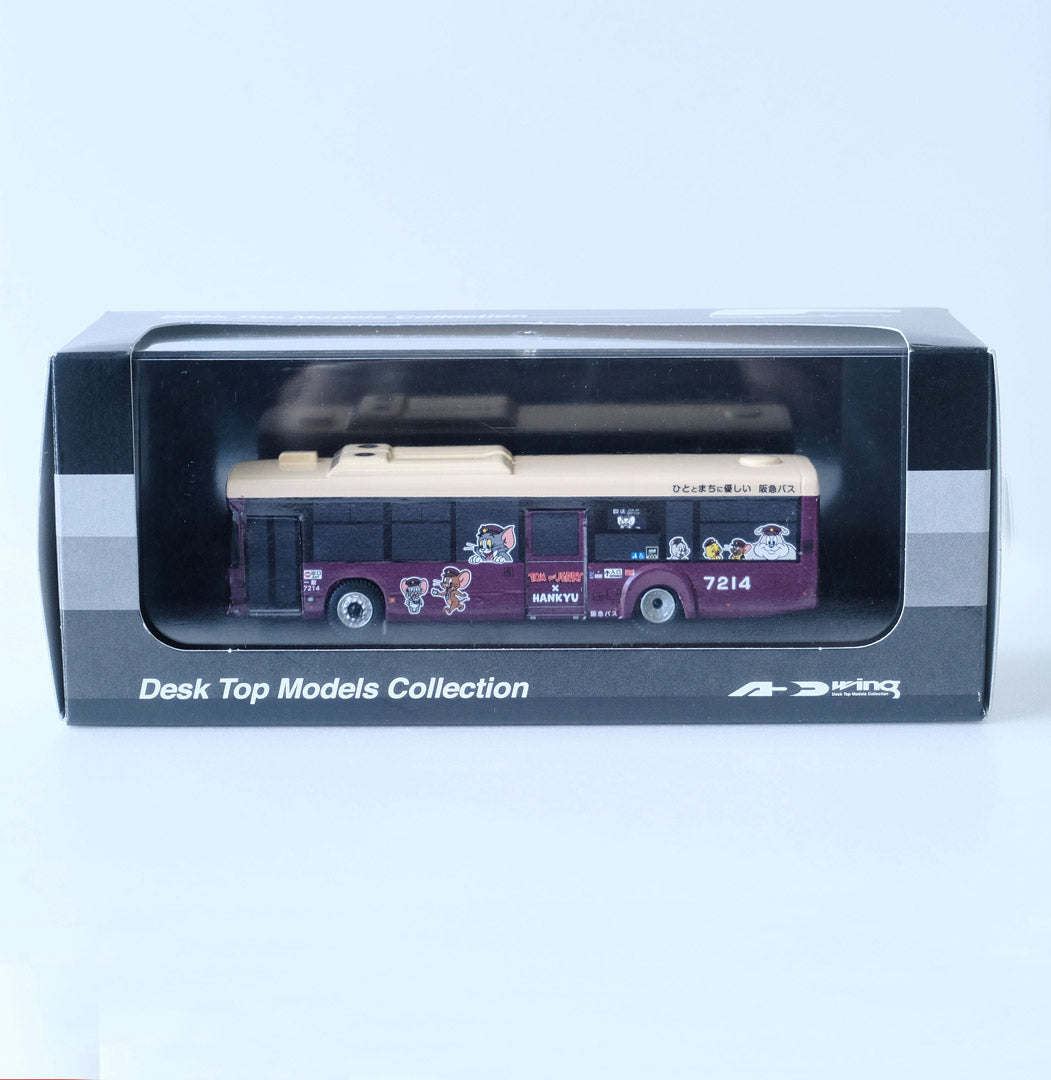 【再販売】「トムとジェリー×阪急電車」コラボラッピングバス1/80ディスプレイモデル 7214号車(千里)