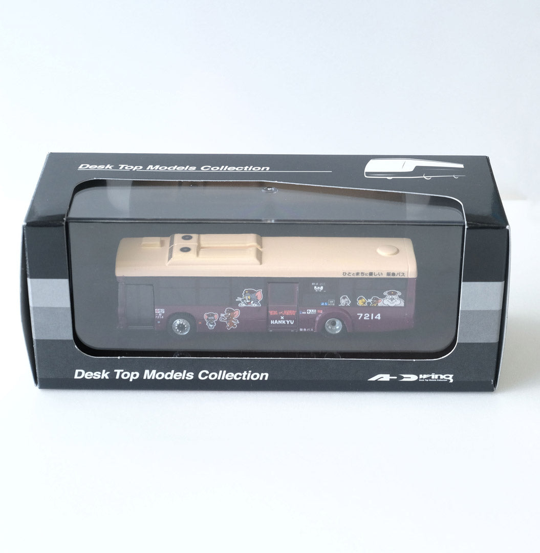 【再販売】「トムとジェリー×阪急電車」コラボラッピングバス1/80ディスプレイモデル 7214号車(千里)