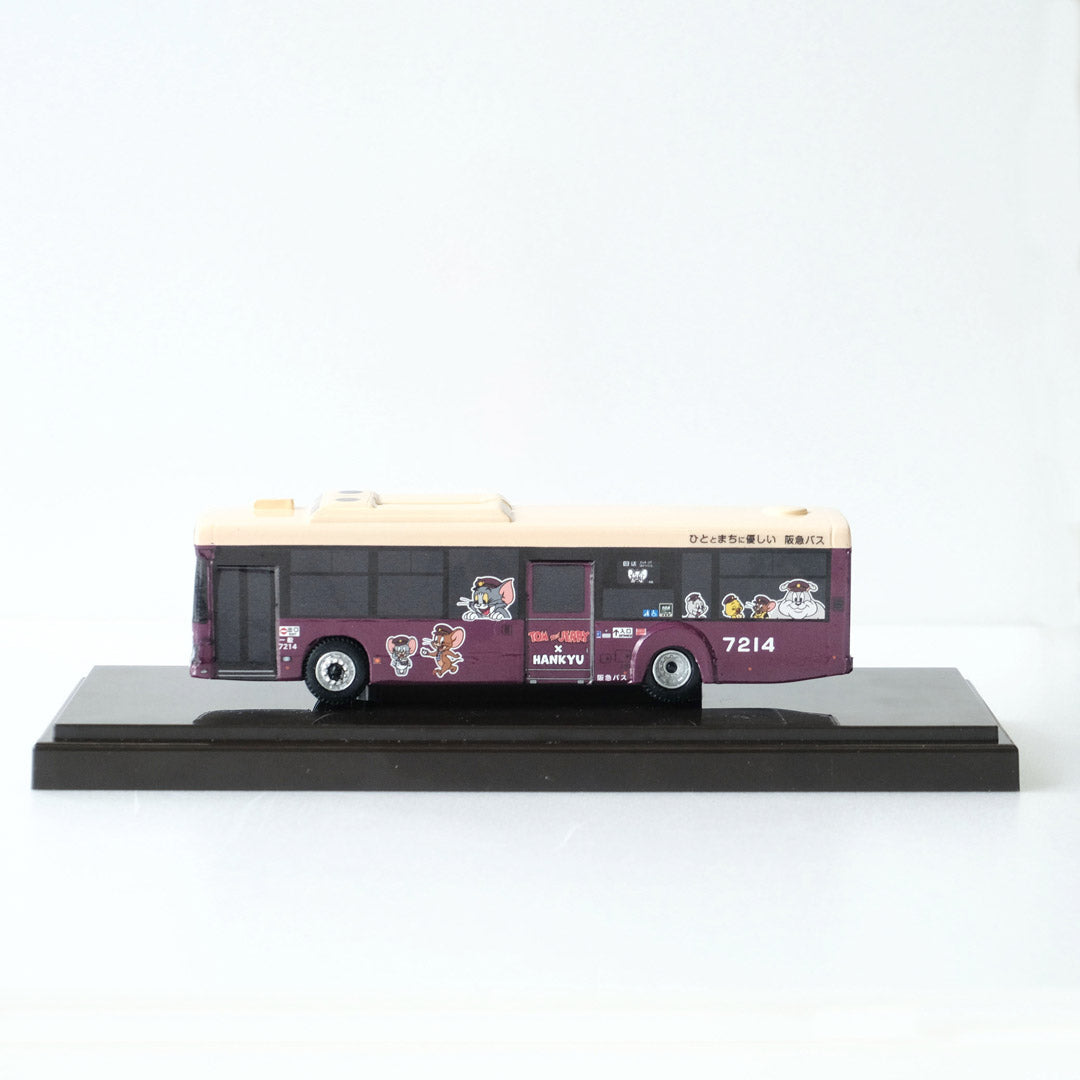 【再販売】「トムとジェリー×阪急電車」コラボラッピングバス1/80ディスプレイモデル 7214号車(千里)