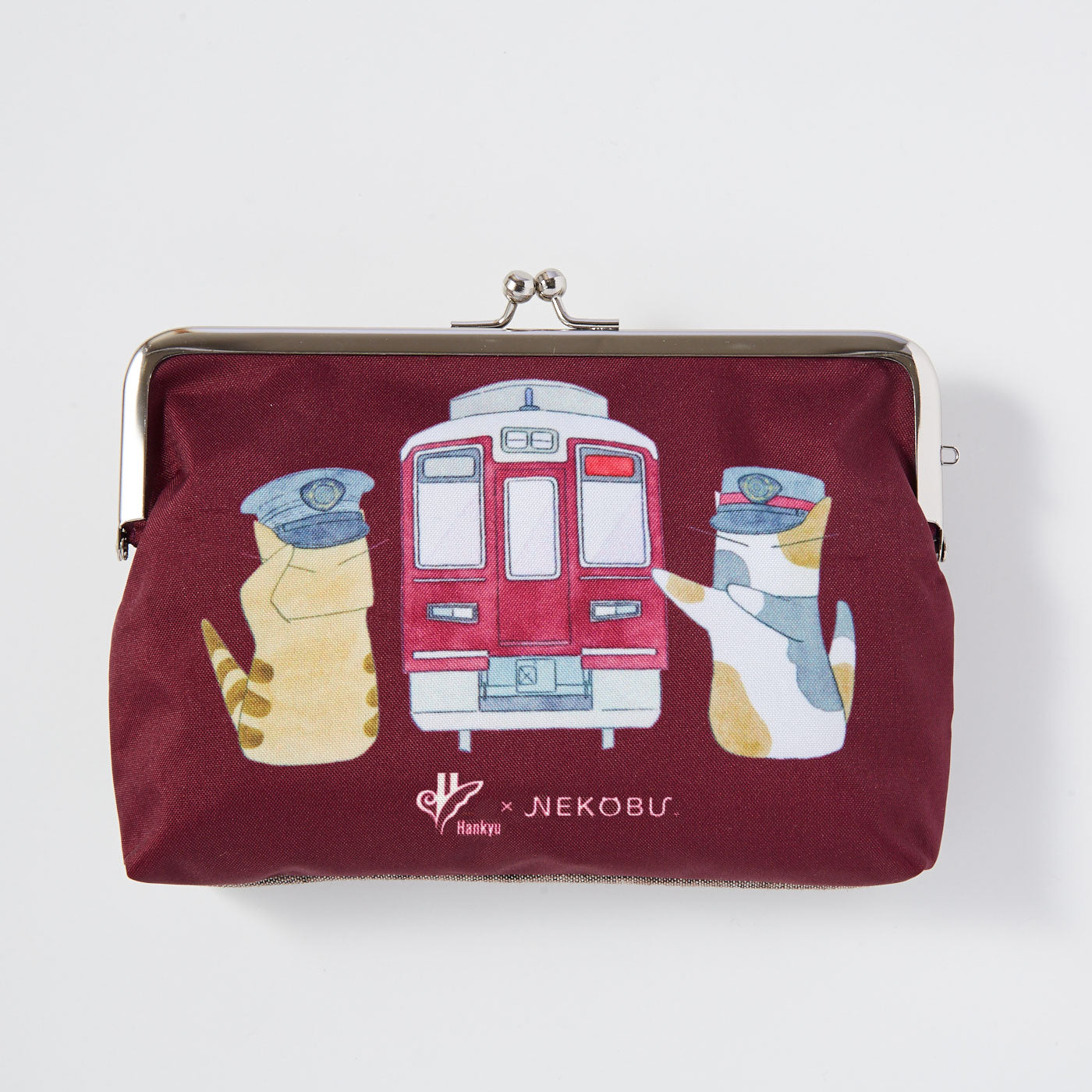 阪急電鉄×猫部 猫車掌さんと猫駅員さんのがま口