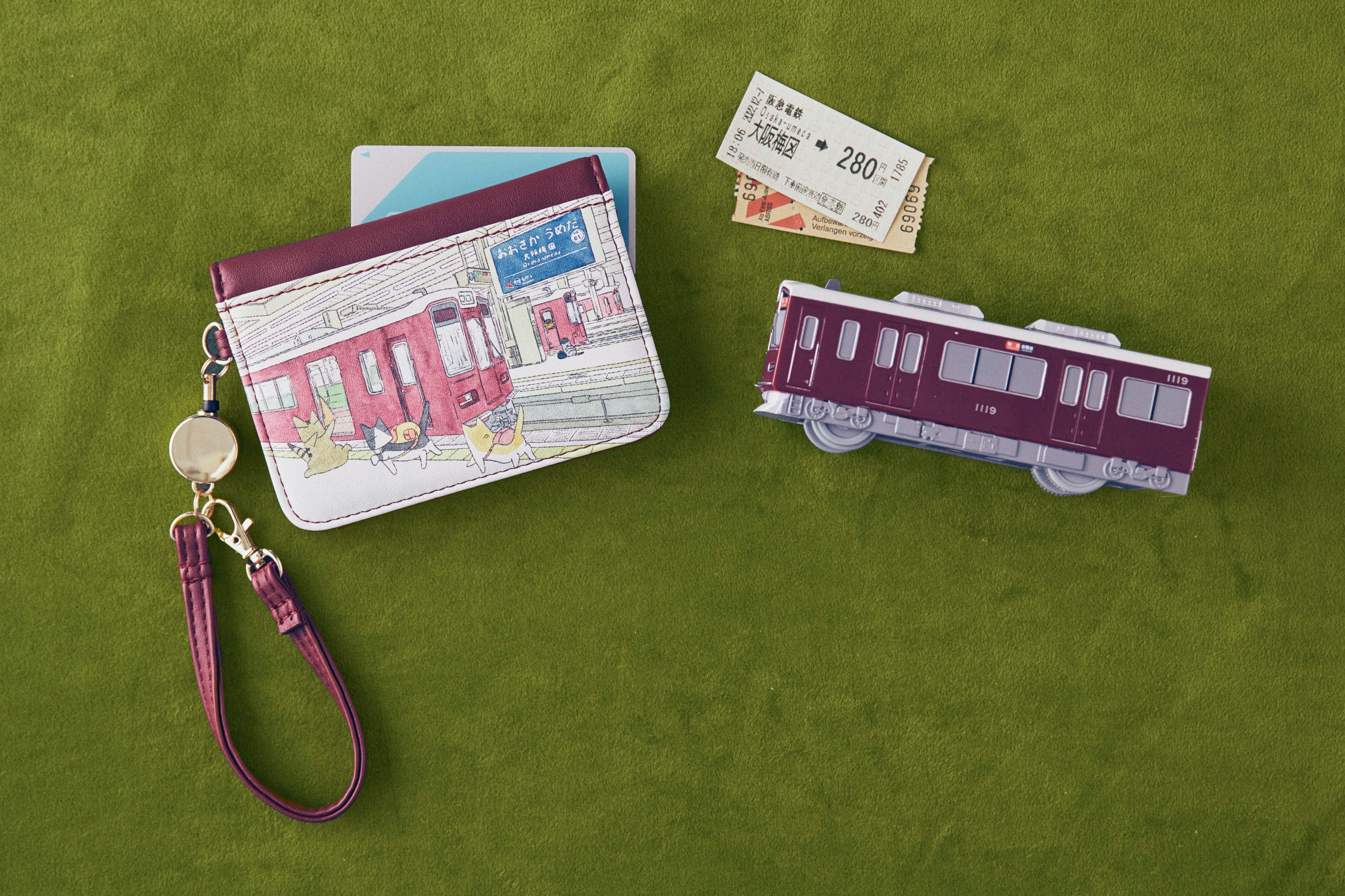阪急電鉄×猫部 沿線風景を楽しむパスケース