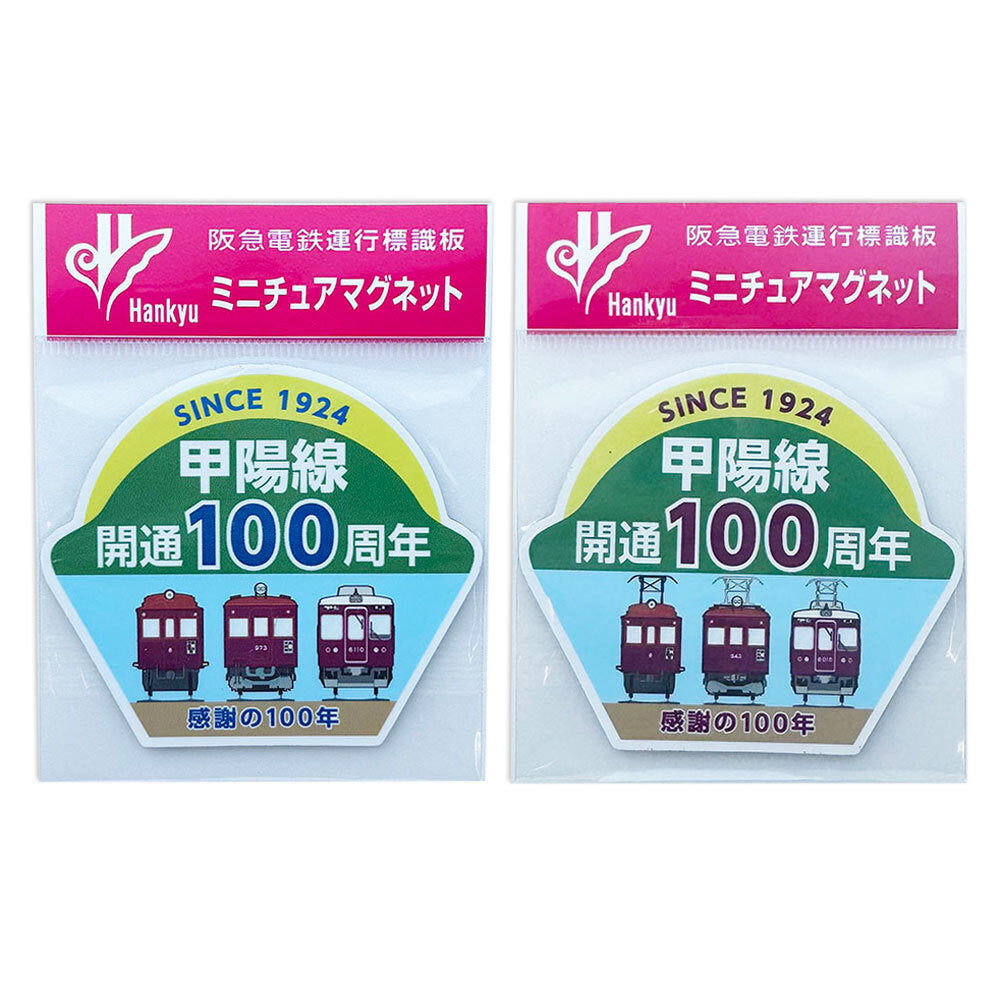 甲陽線開通100周年記念ミニチュアマグネットC#6010編成（Aセット）