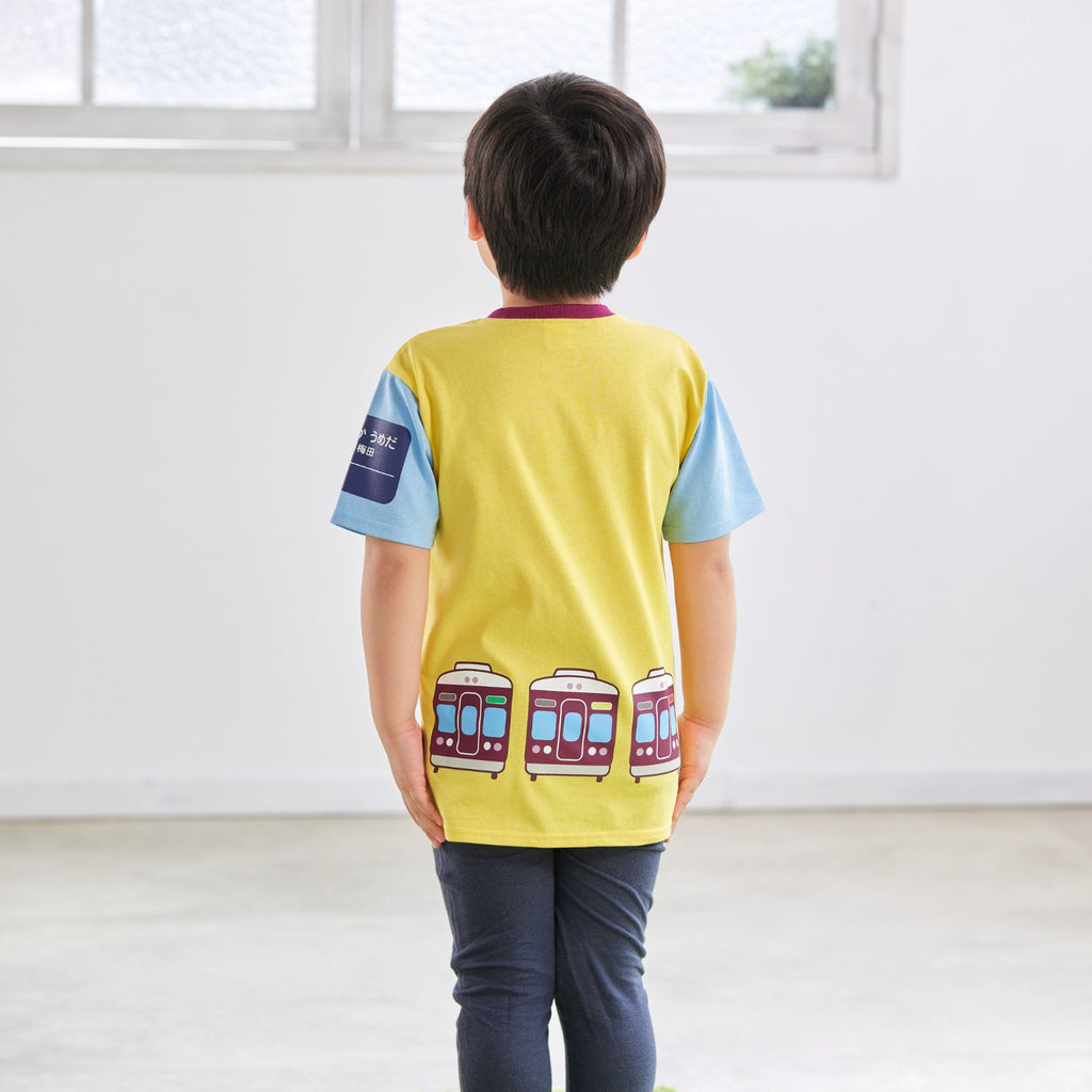 キッズTシャツ（正面イエロー×ブルー）