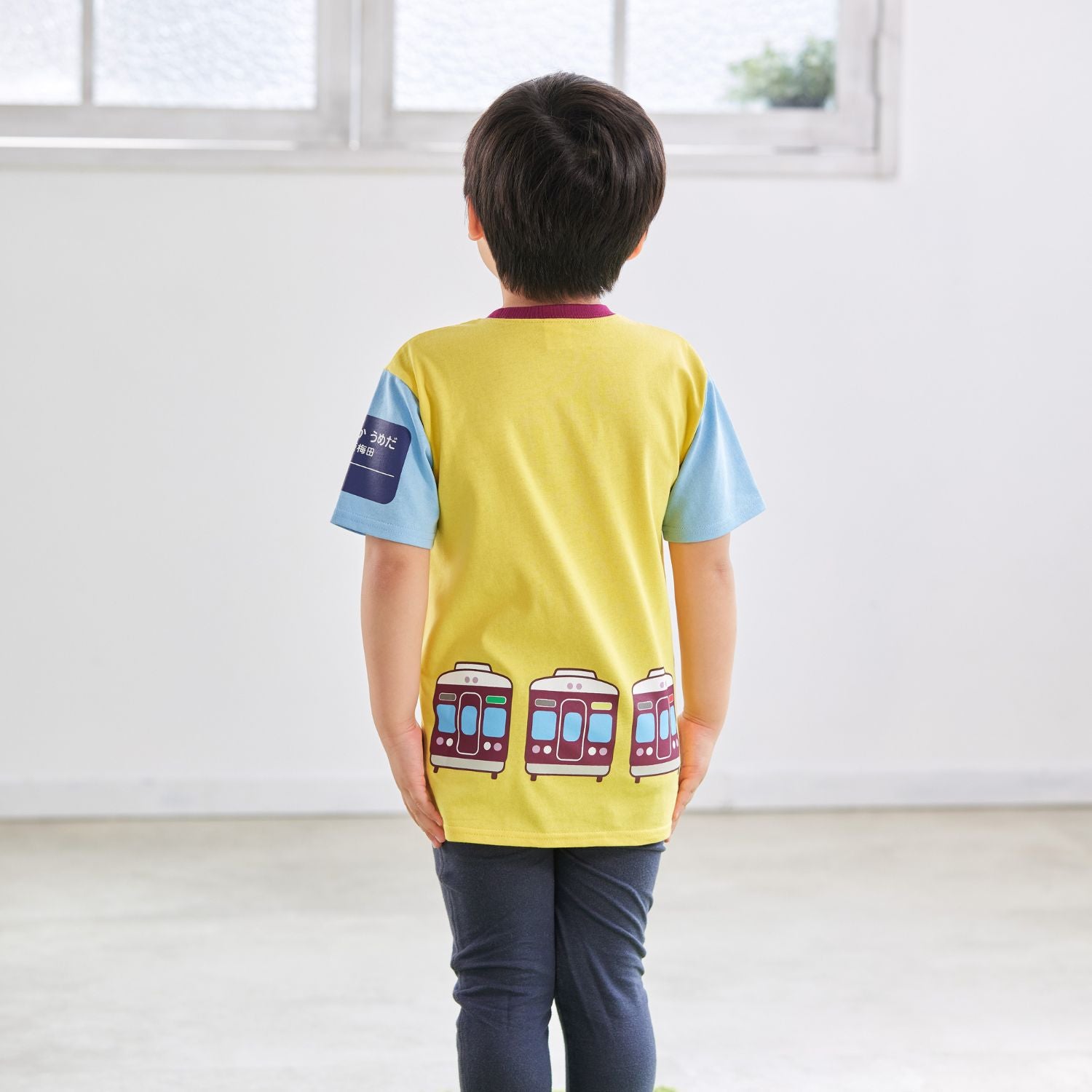 キッズTシャツ（正面イエロー×ブルー）