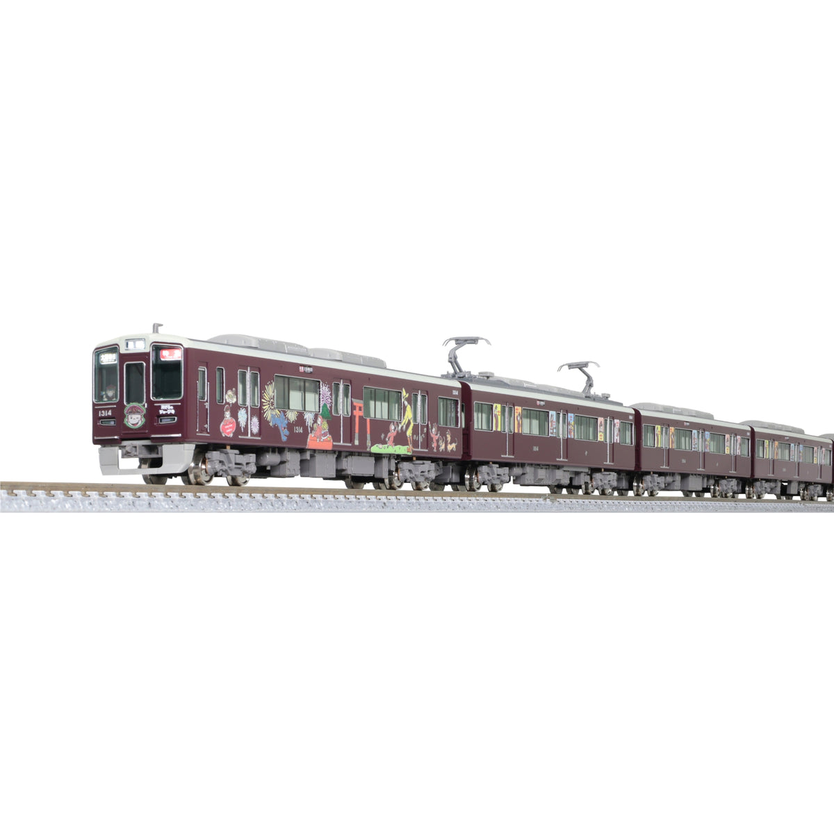 【受注生産】【特典つき】鉄道模型阪急1300系（京都線・おさるのジョージ号）8両編成セット（動力付き）