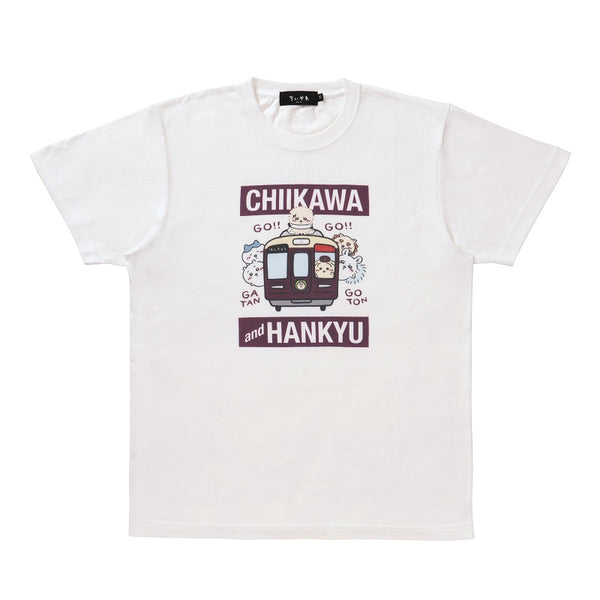 【ちいかわ×阪急電車】阪急電車なTシャツ(電車正面)