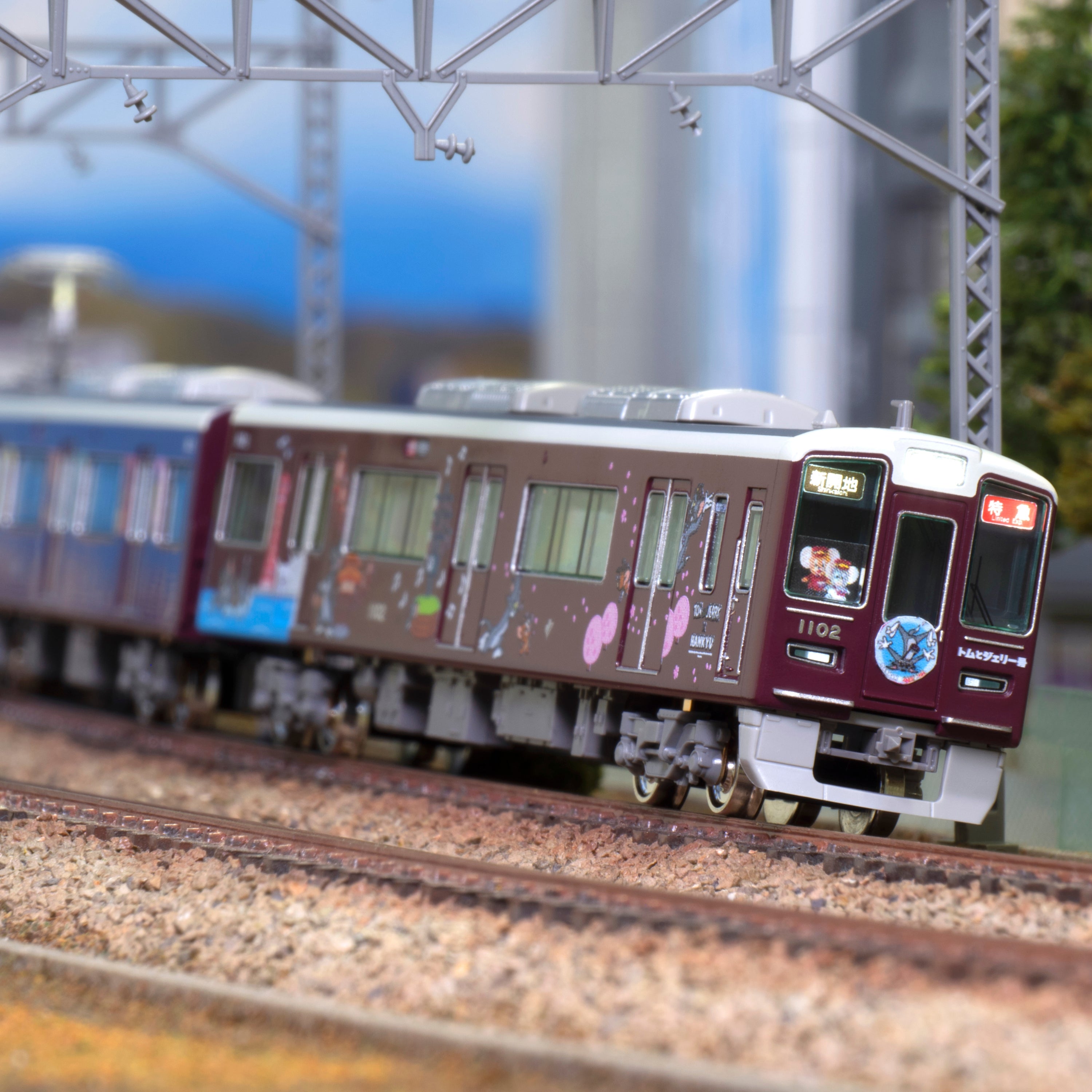 【キャンセル分再販売】【特典つき】鉄道模型阪急1000系（神戸線・トムとジェリー号)8両編成セット（動力付き）