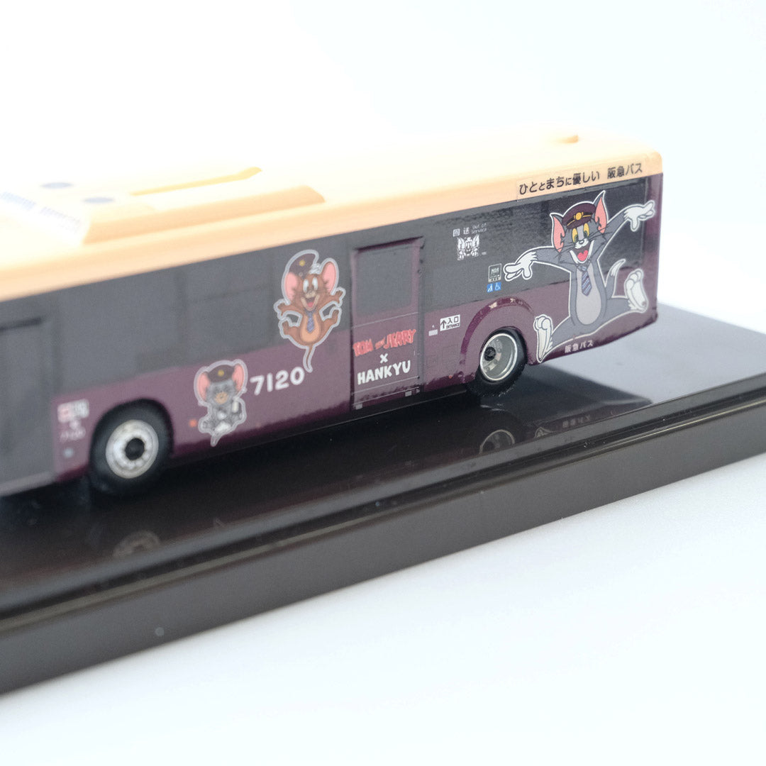 【先着順販売】「トムとジェリー×阪急電車」コラボラッピングバス1/80ディスプレイモデル 7120号車（伊丹）再販売