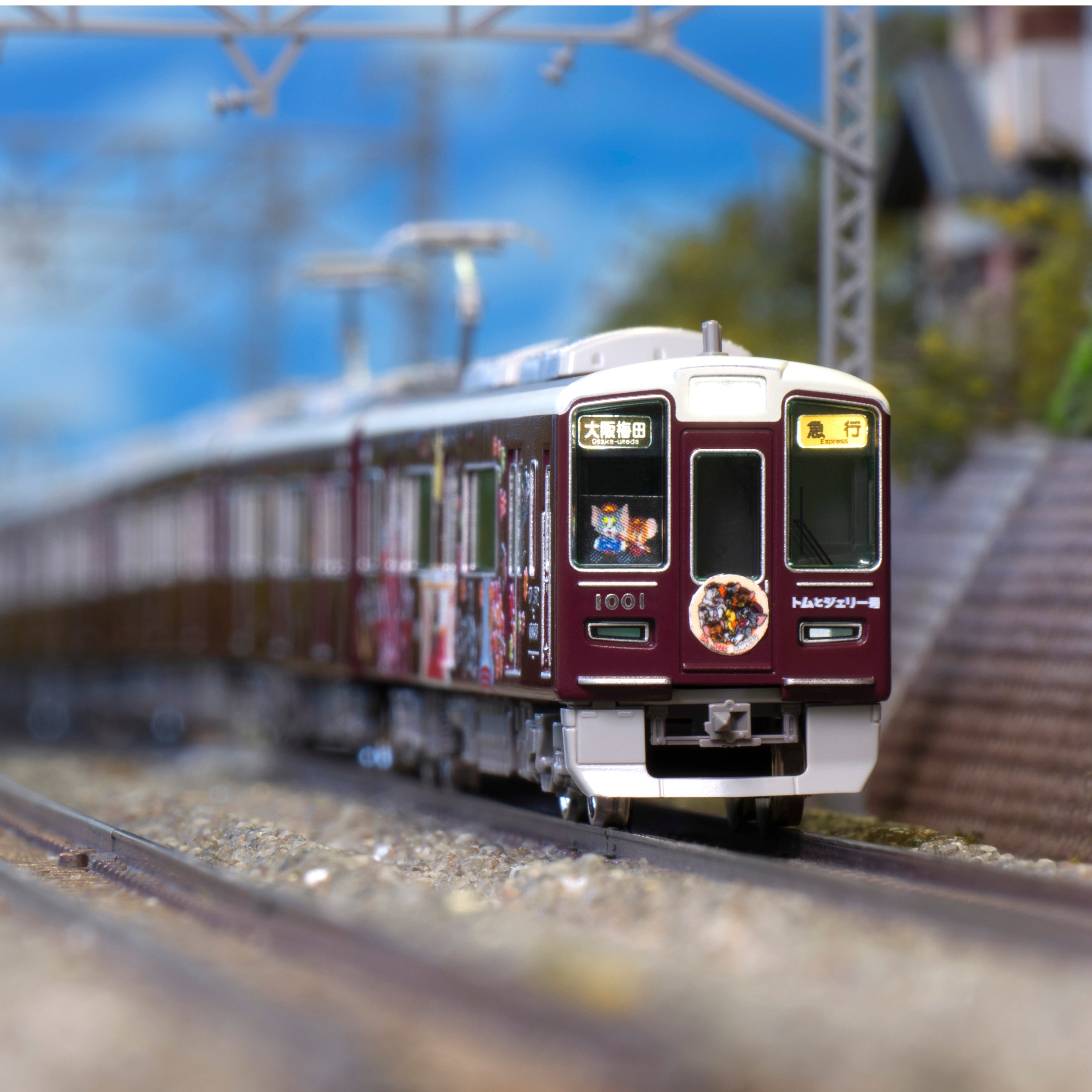 【キャンセル分再販売】【特典つき】鉄道模型阪急1000系（宝塚線・トムとジェリー号)8両編成セット（動力付き）