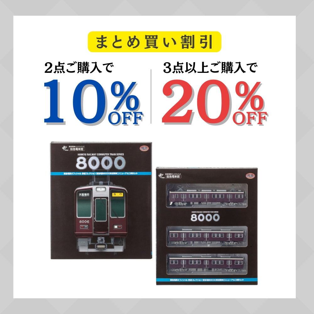 鉄道コレクション阪急8000系初期車②リニューアル3両セット
