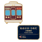 ピンバッジ（電車／看板）